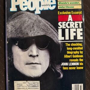 Vintage People Magazine Cover with John Lennon